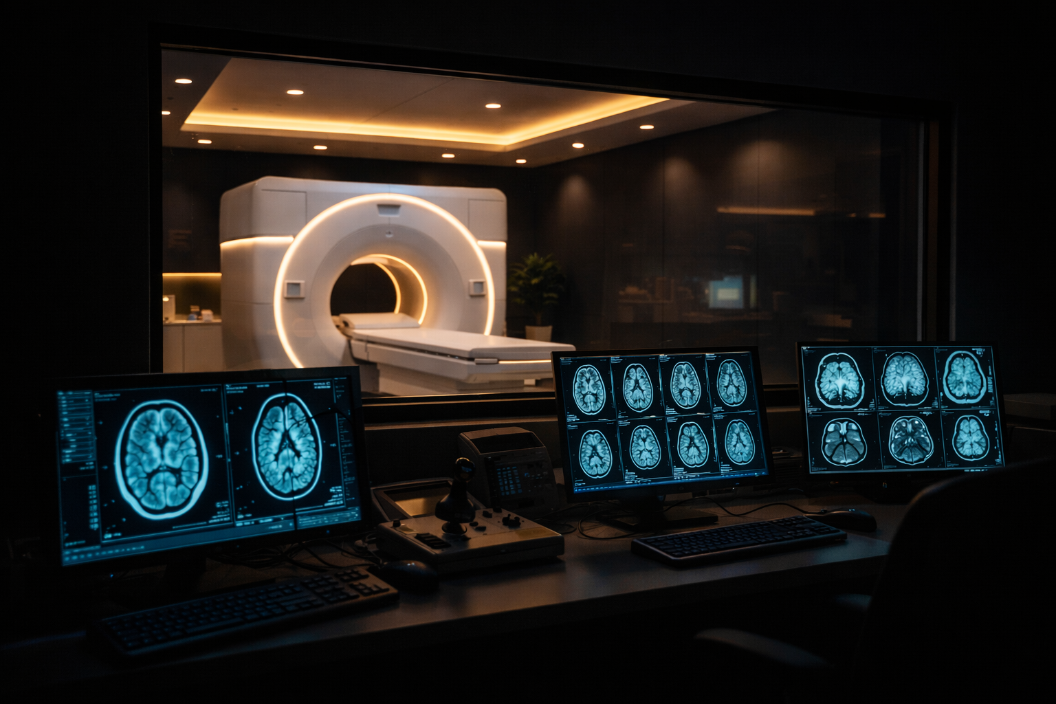 Orange County MRI control room and imaging suite